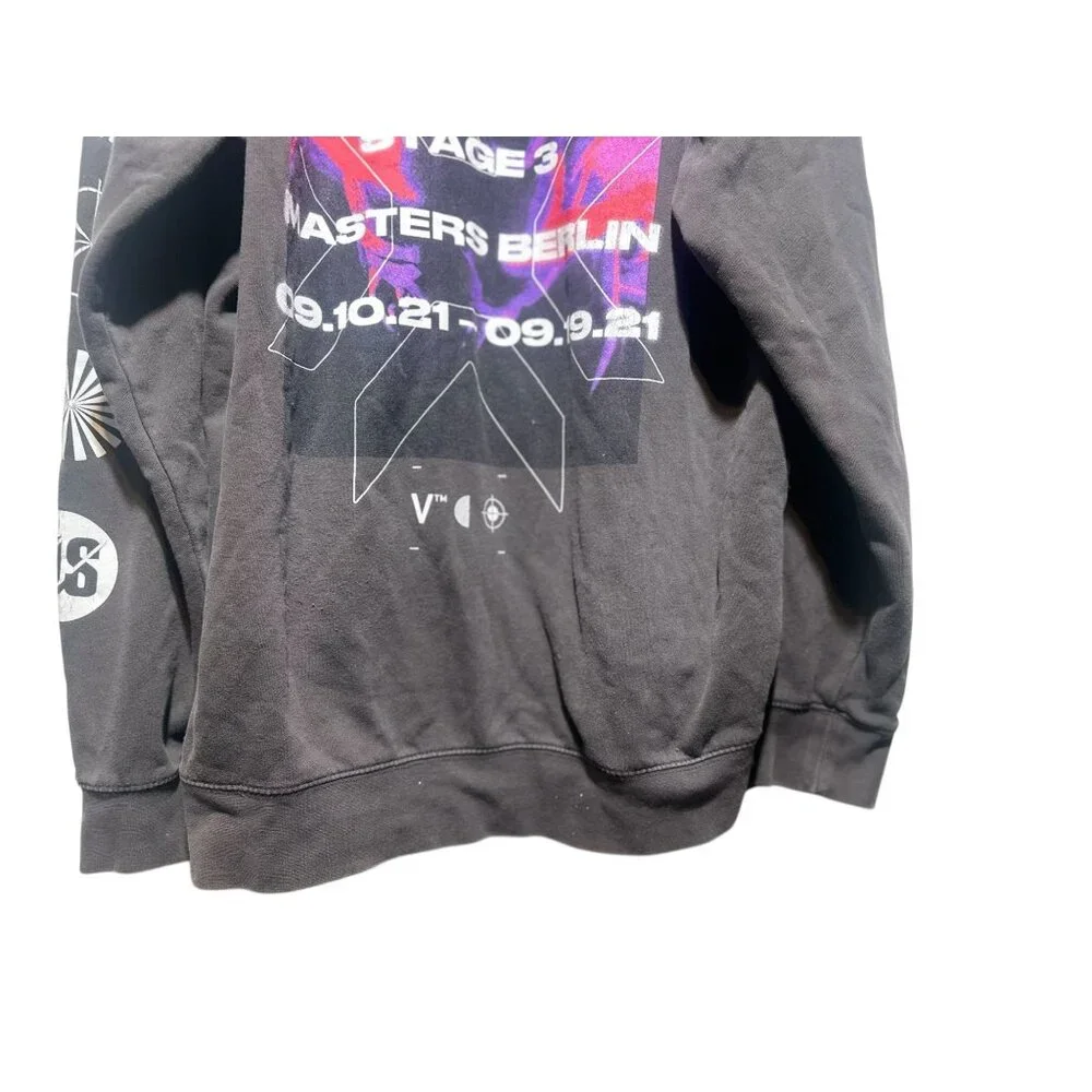 Rare Valorant 2021 VCT Berlin Video Game Yoru Sentinels Mens XL Gray Hoodie